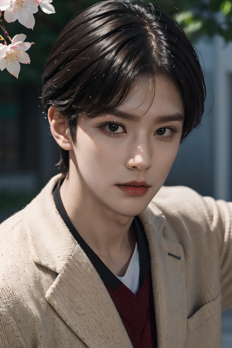 00182-1724862062-(1man_1.5)handsome boy,slime boy,upper body, looking at viewer,photorealistic, film grain, cinemagraph,school uniform, school，ch.png